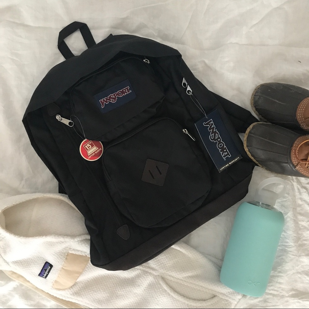 Jansport Austin Black Backpack, NWT.